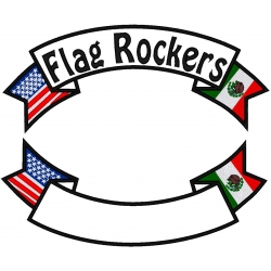 USA & MEXICO BANNER ROCKER